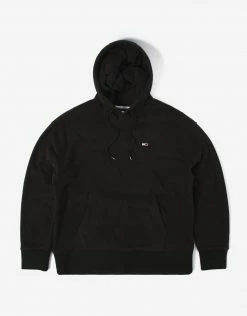 Tommy Jeans Globe Polar Fleece Hoody - Black
