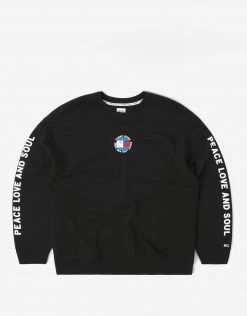 Clothing Tommy Jeans Peace Smiley Sweatshirt - Black