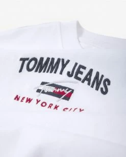 Clothing Tommy Jeans TJM Oversized Graphic T Shirt - White/Black