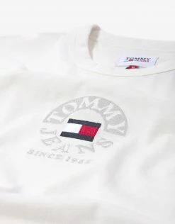 Tommy Jeans Timeless Tommy Skate Crew Tee - Ancient White