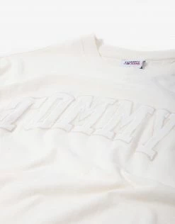 Tommy Jeans Tonal Tommy Collegiate T Shirt - Ancient White
