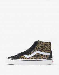 Vans Sk8-Hi Shoes - Black/Tan/Leopard