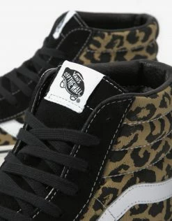 Vans Sk8-Hi Shoes - Black/Tan/Leopard