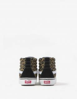 Vans Sk8-Hi Shoes - Black/Tan/Leopard