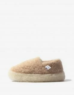 Yoko Wool Siberian Slippers - Beige