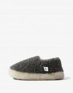 Yoko Wool Siberian Slippers - Graphite