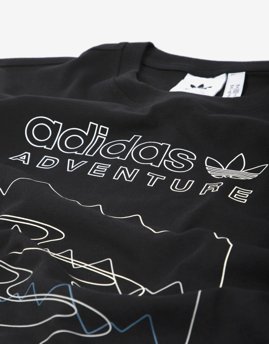 New Arrivals Adidas Originals Adventure Mountain Front T Shirt - Black 2 New Arrivals Adidas Originals Adventure Mountain Front T Shirt - Black