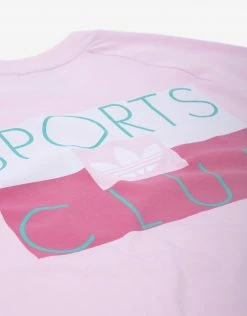 Adidas Originals Sports Club T Shirt - Clear Pink
