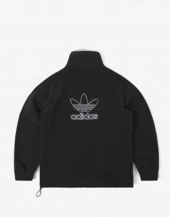 New Arrivals Adidas Originals Trefoil Half Zip Fleece - Black